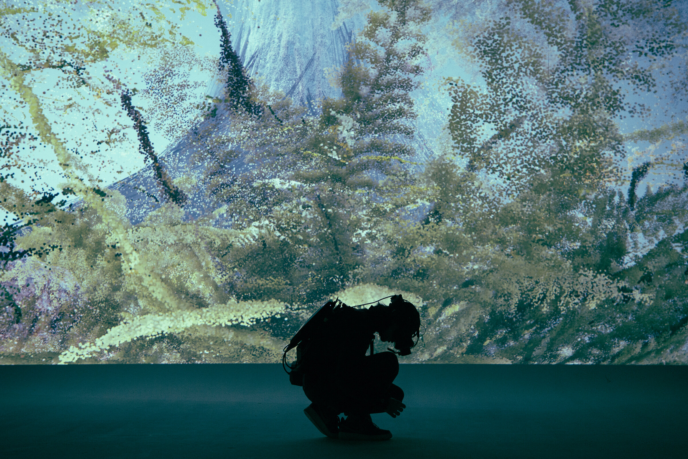 'We Live in an Ocean of Air' (VR), the Saatchi Gallery, London. Photograph: Marshmallow Laser Feast.