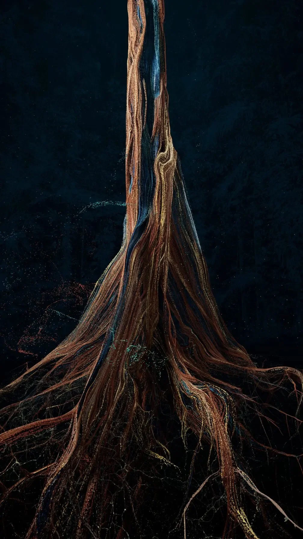 Ceiba Pentandra inner systems (phloem &amp; xylem)