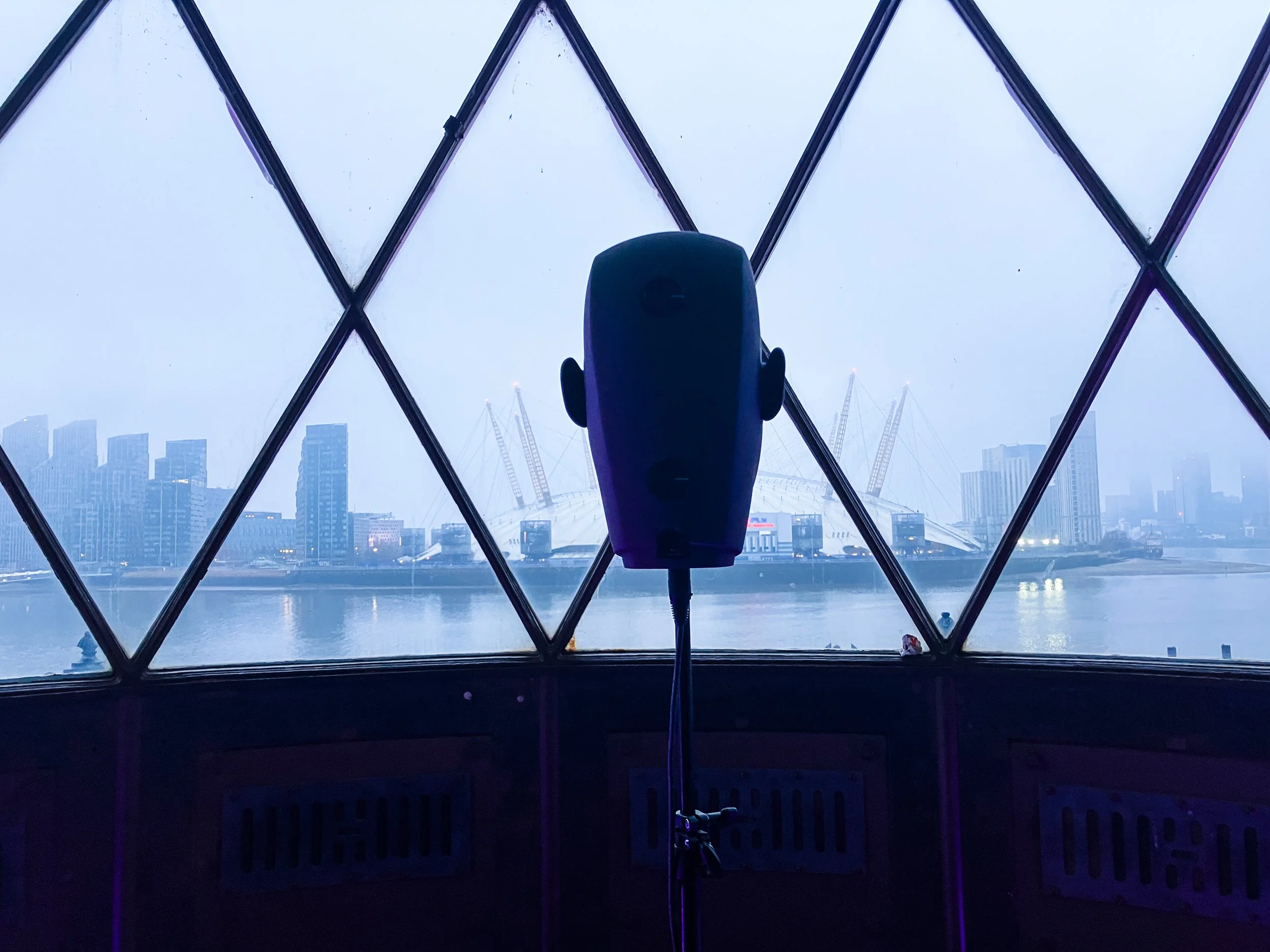 Recording with the Neumann KU100 binaural at Trinity Buoy Wharf Lighthouse