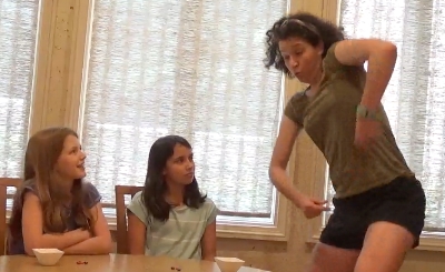 Not using my serious voice with my nieces.