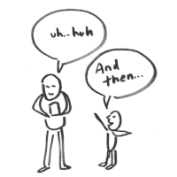 Non-active listening.