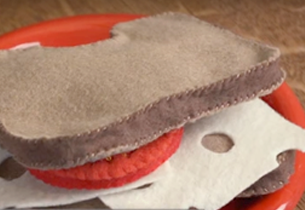 How to make bread felt slices