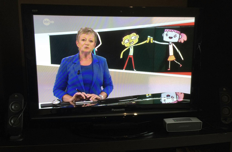 Featured on the Flemish news.