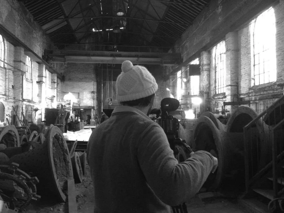 Inside the foundry prior to the casting of the bells as the furnace reaches the correct temperature.