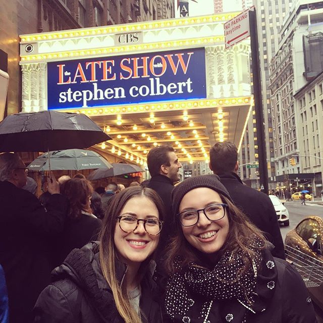 The universe knew we needed serious comedic healing today! #inauguration2017 at @colbertlateshow was 🔑@meredithteresa ❤❤❤❤