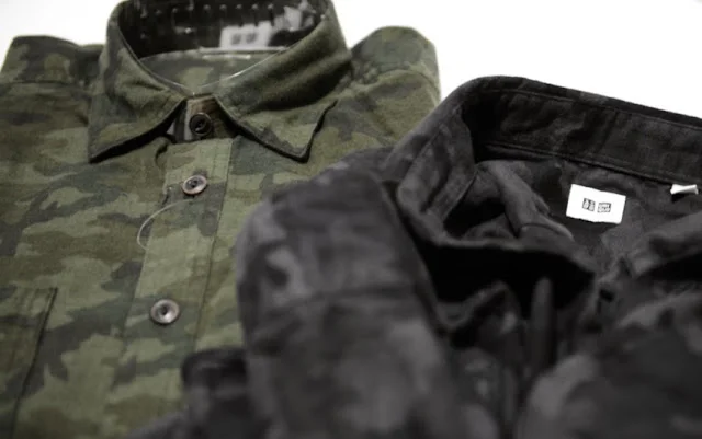 Uniqlo Flannel Camouflage Button Up Shirts