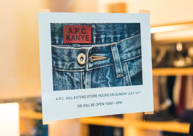 A.P.C. Kanye Collection Launch at A.P.C. West Village, NYC