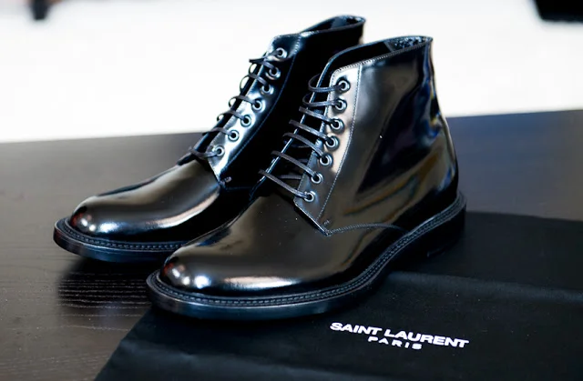 Saint Laurent S/S 2013 Signature Lace Up Army Boots