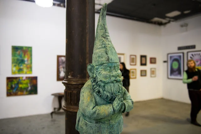 Praying Gnomes and a Full Moon @ Art Show on Broadway