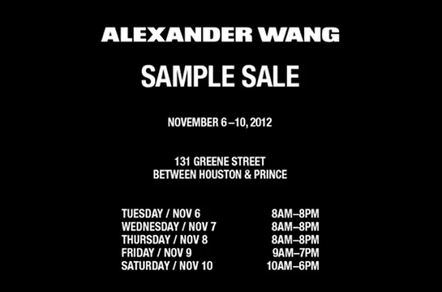 The 2012 Alexander Wang Sample Sale Continues Through Saturday
