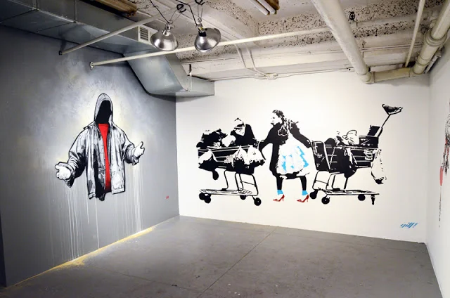 (Re)Print Street Artist Murals inside Hendershot Gallery