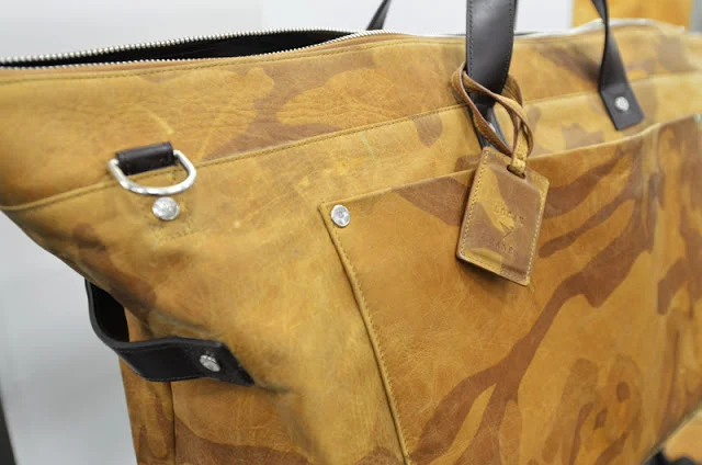 Camouflage Leather Bags and Accessories by Logan Zane