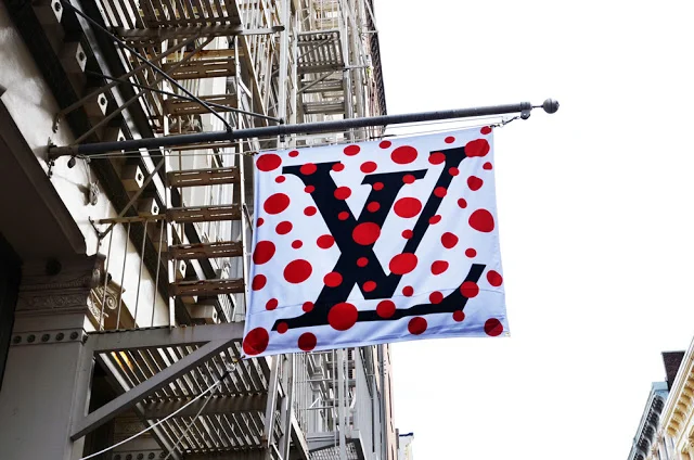 Inside the Louis Vuitton x Yayoi Kusama Pop Up Shop in Soho, NYC