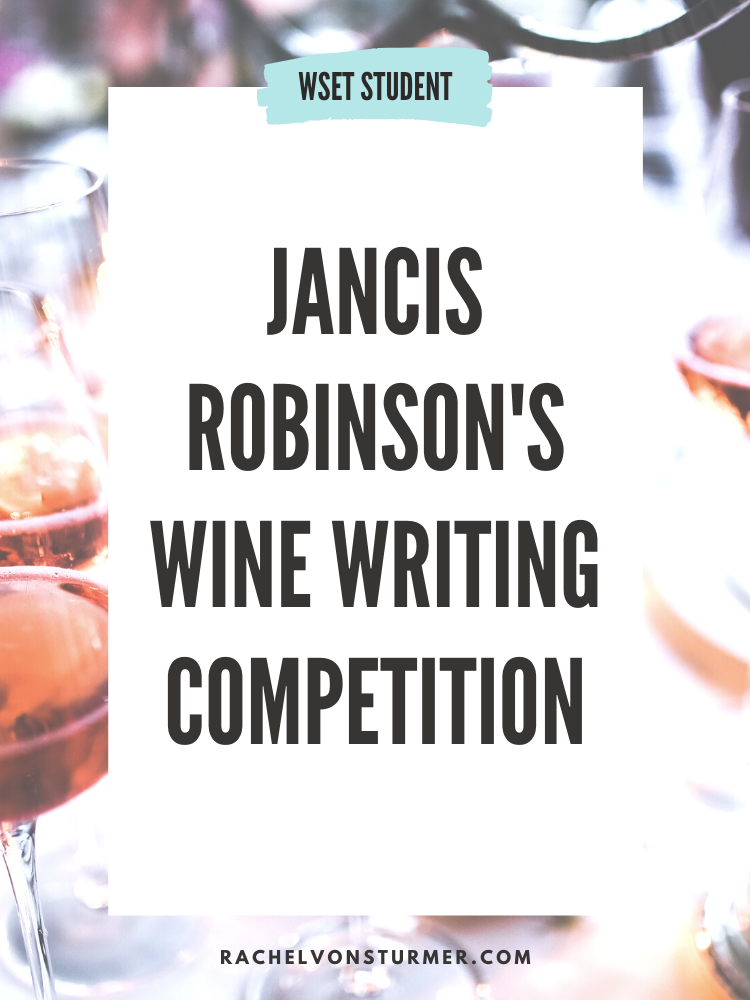 JANCIS ROBINSON'S WINE WRITING COMPETITION