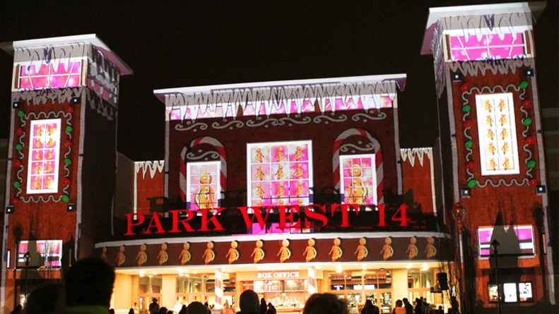 Projection Mapping, Park West Village, Paintscaping.com, Cary, NC