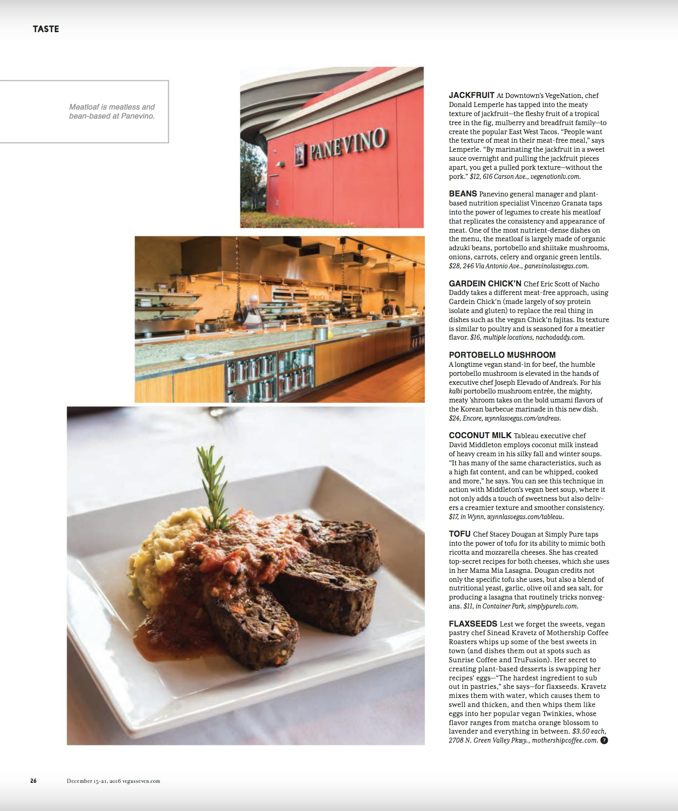 Panevino Grille for Vegas Seven Magazine