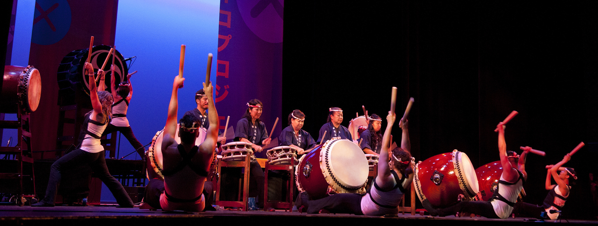 Bombu Taiko at Rhythmic Relations 2015, photo by Kim Nakashima