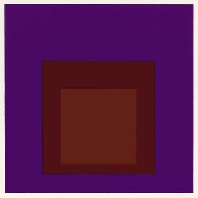 Josef Albers, Palatial, No. 2, Homage to the Square, Hard Edge-Soft Edge, 1965, serigraph, Collection of The Grace Museum, Gift of Mr. and Mrs. Tony Andress