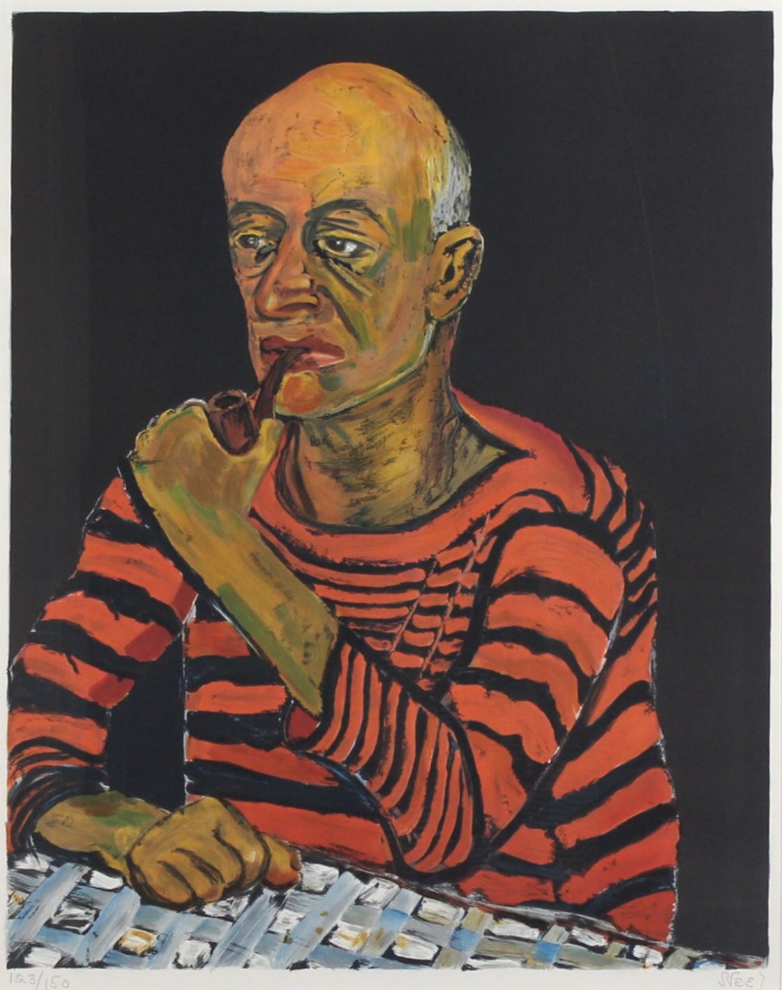 Alice Neel, Portrait of John Rothschild (from American Portfolio), 1981