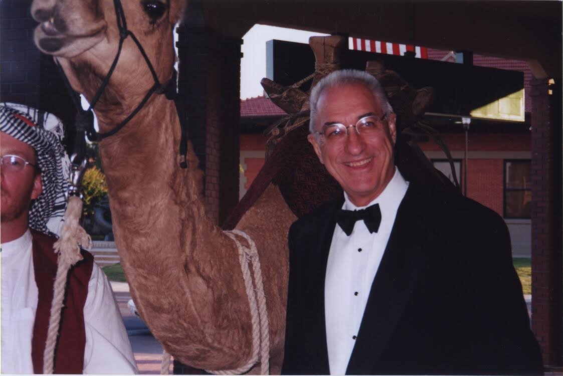 Bill Wright entering the Grace Museum as the 2001 Fall Benefit Honoree.