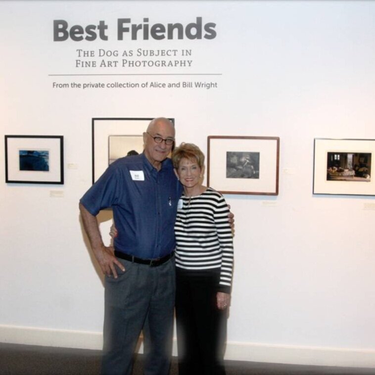 Alice and Bill Wright in their namesake gallery at The Grace Museum.