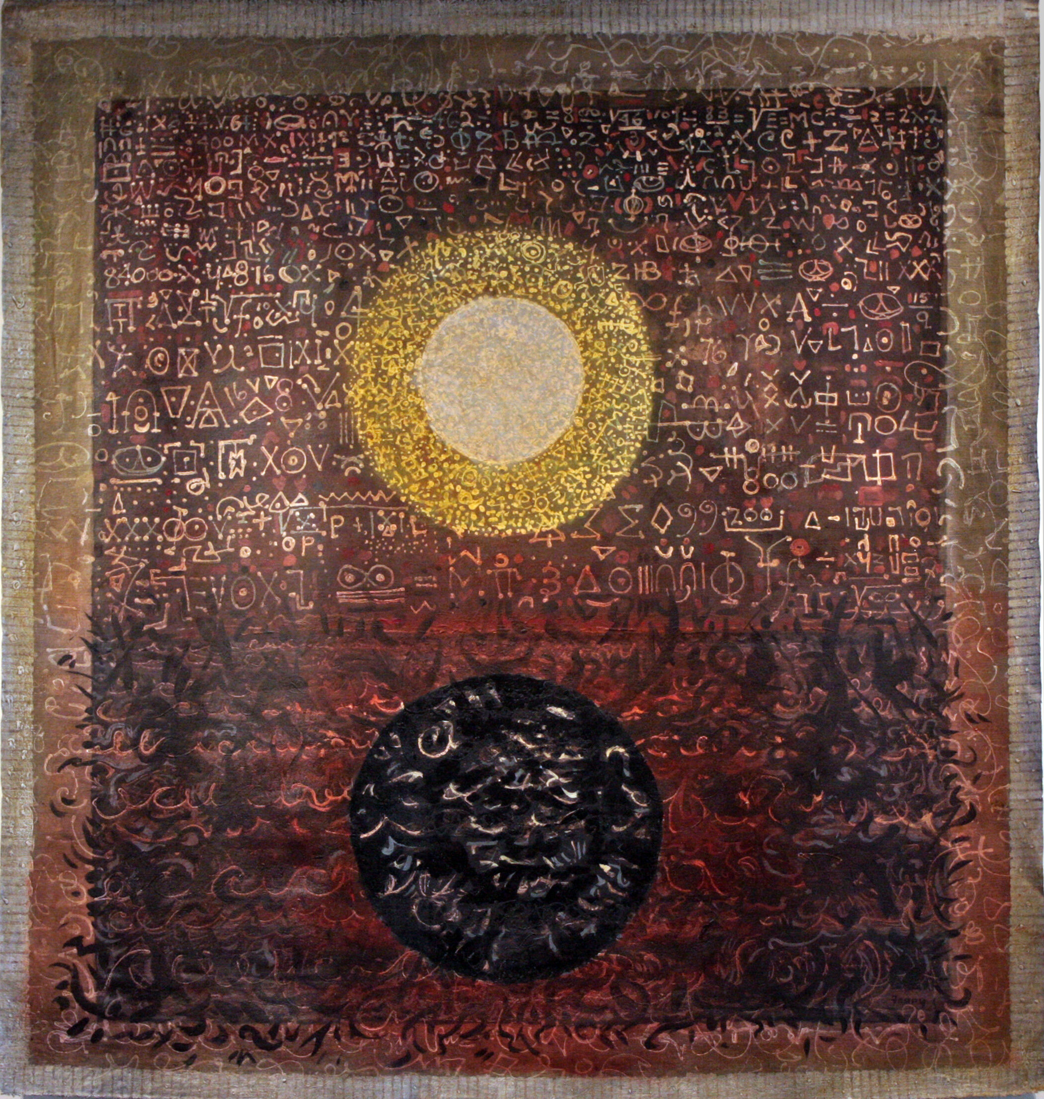 MICHAEL FRARY, Moon and Numbers #41, Tapestry, Collection of the Grace Museum