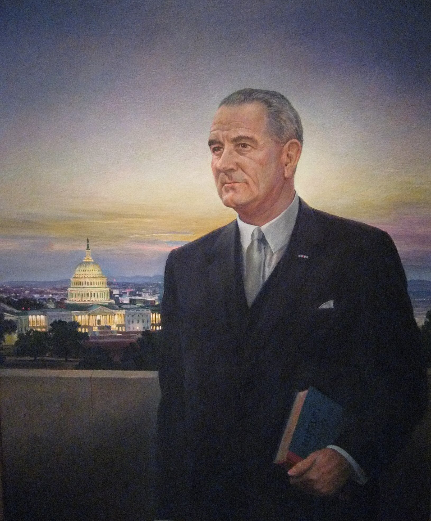 Peter Hurd, Lyndon Baines Johnson, 1967Tempera on wood, National Portrait Gallery, Smithsonian Institution; gift of the artist; Frame conserved with funds from the Smithsonian Women's Committee, © Estate of Peter Hurd
