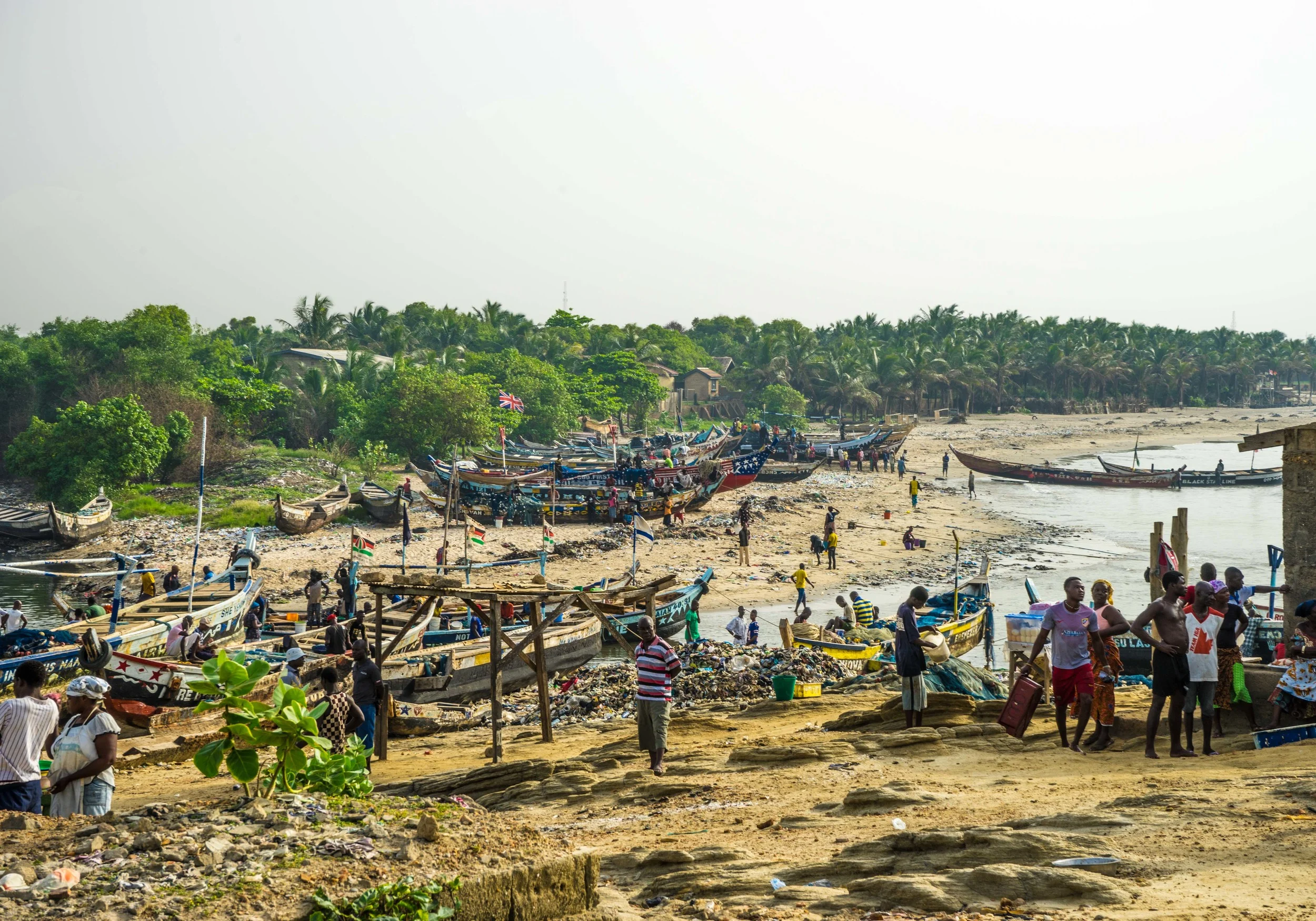 The shore of the town