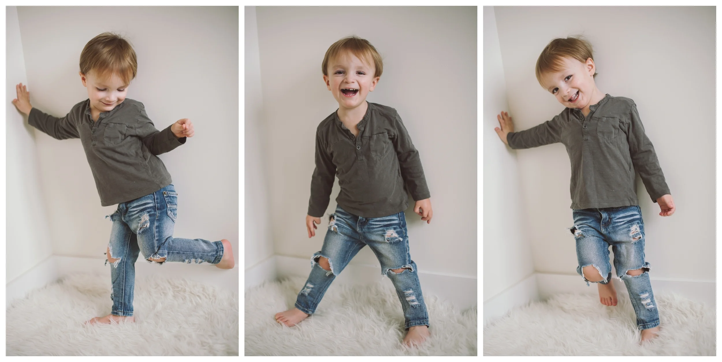 jeans: susie's custom. less distress skinny fit.