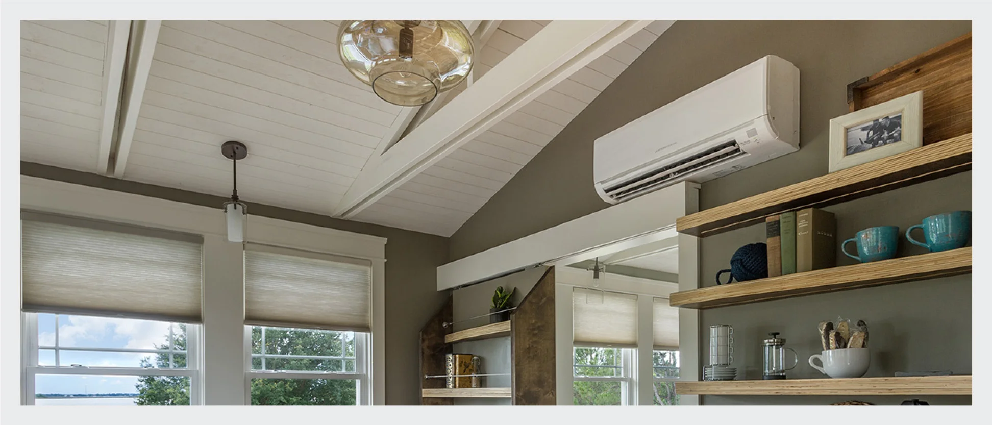 скрытый кондиционер в интерьере