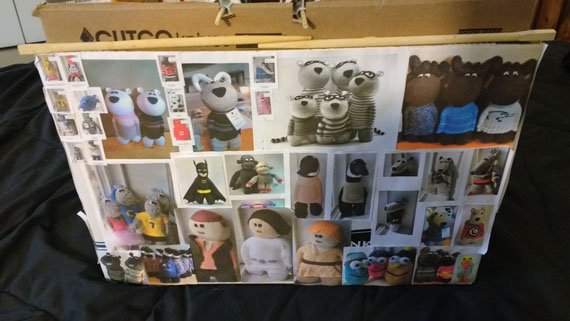 Star wars, batman, racoons, moose, bears, geese, squirrels, wolves and mice!
