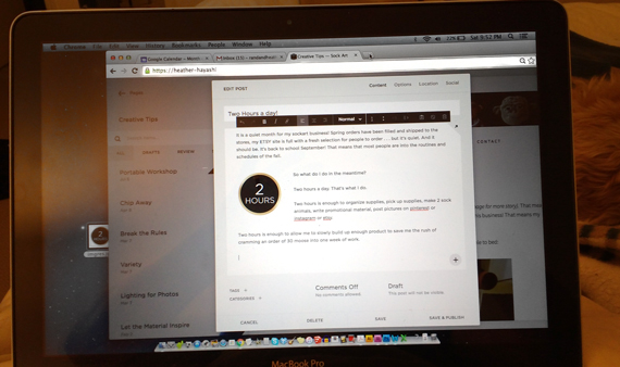 Write a blog post like this one!