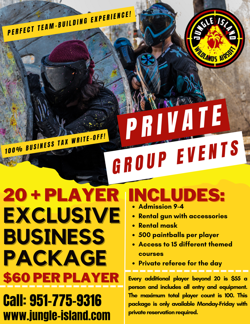 Private Group Events — Jungle Island Paintball Park