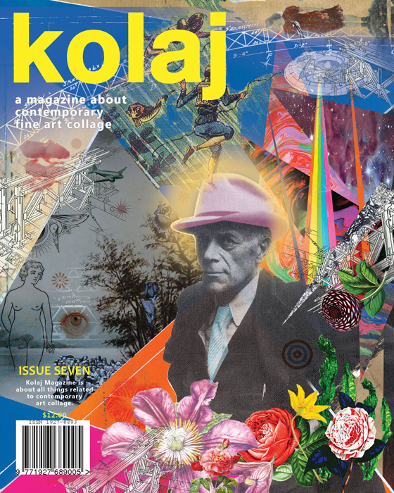 Cover Art, Issue 7: Collage and Collaboration , Kolaj Magazine, Québec, Canada. Digital collage collaboration with 6 other artists. (2014)