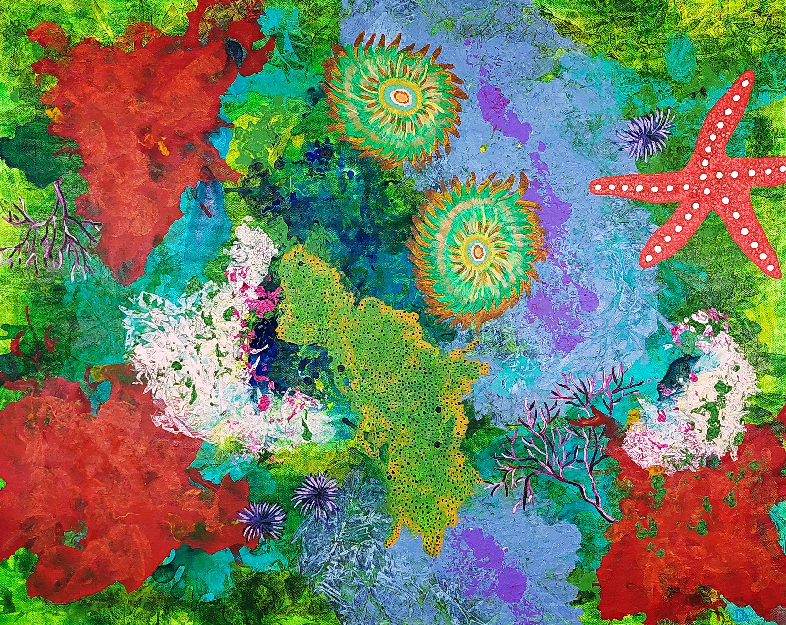 The Vibrant Reef, featuring a brilliant underwater ocean scene. Multiple layers and textures.