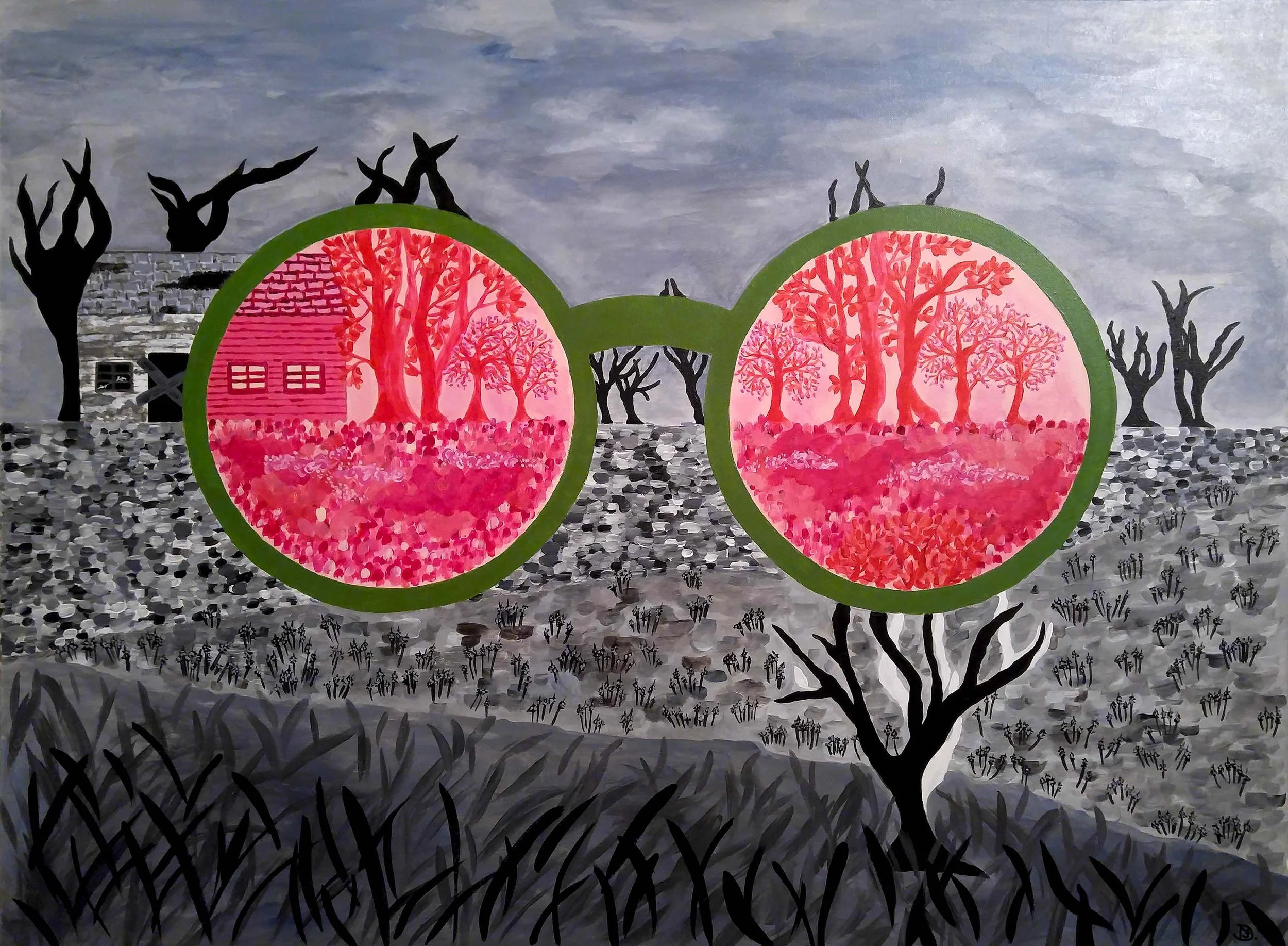 Through Rose Colored Glasses, imaginative, thought provoking, and bold.