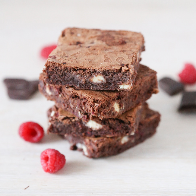 Our White Chocolate & Raspberry Brownie