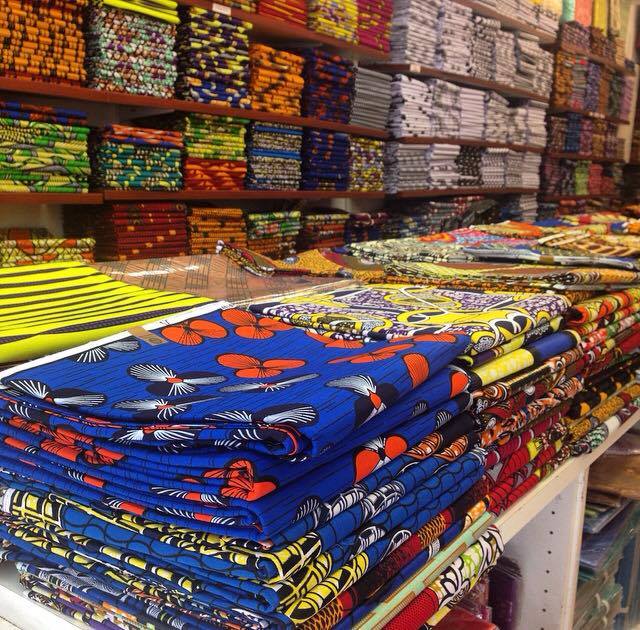 We are surrounded by lots of beautiful fabric shops