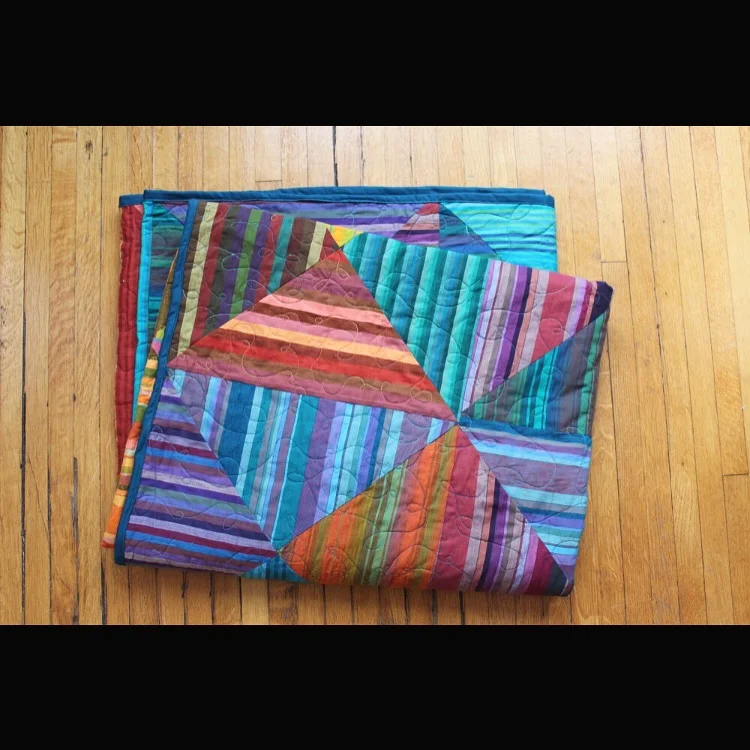 kaffe stripe quilt // commission