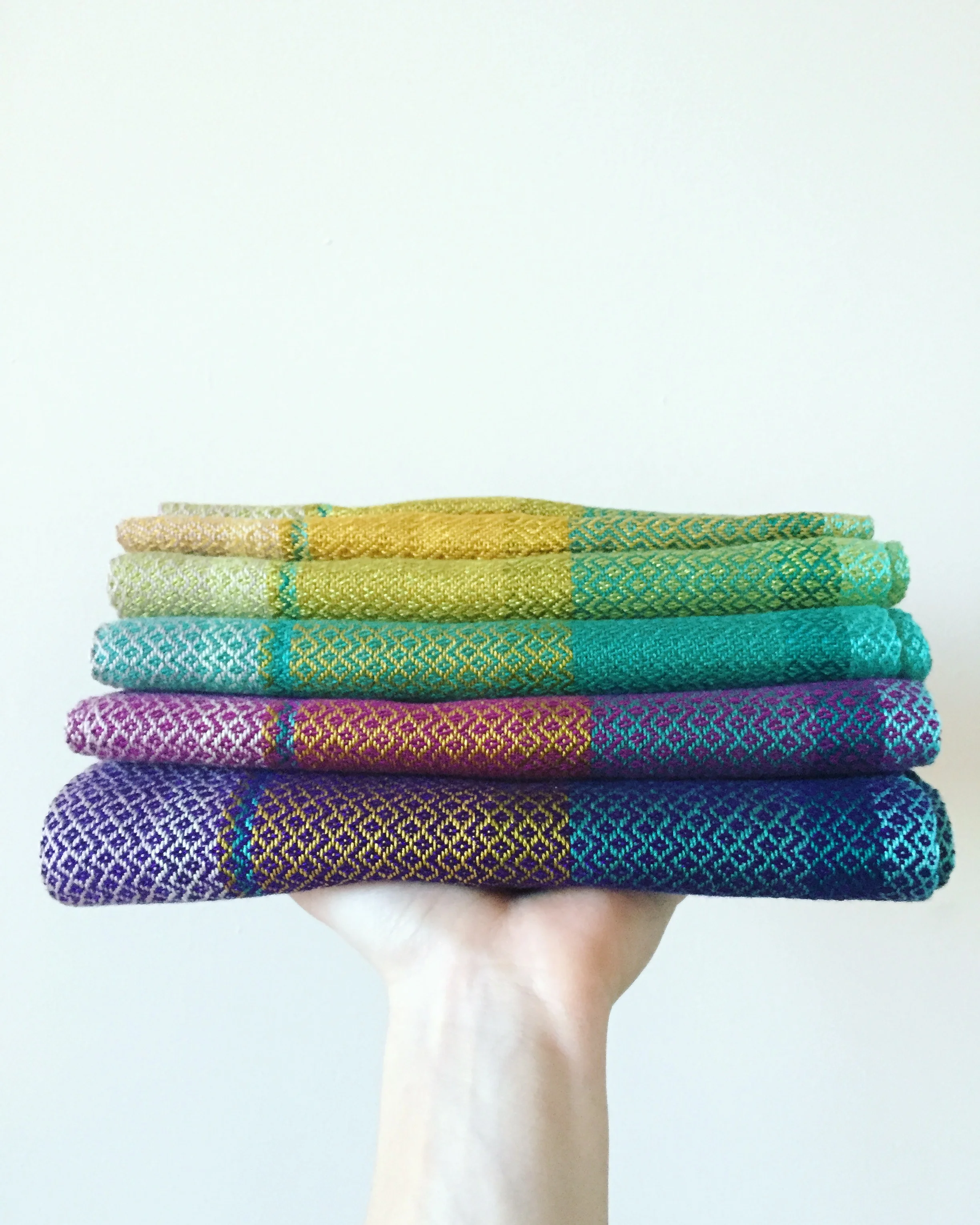 stack of woven fabrics // point twill series