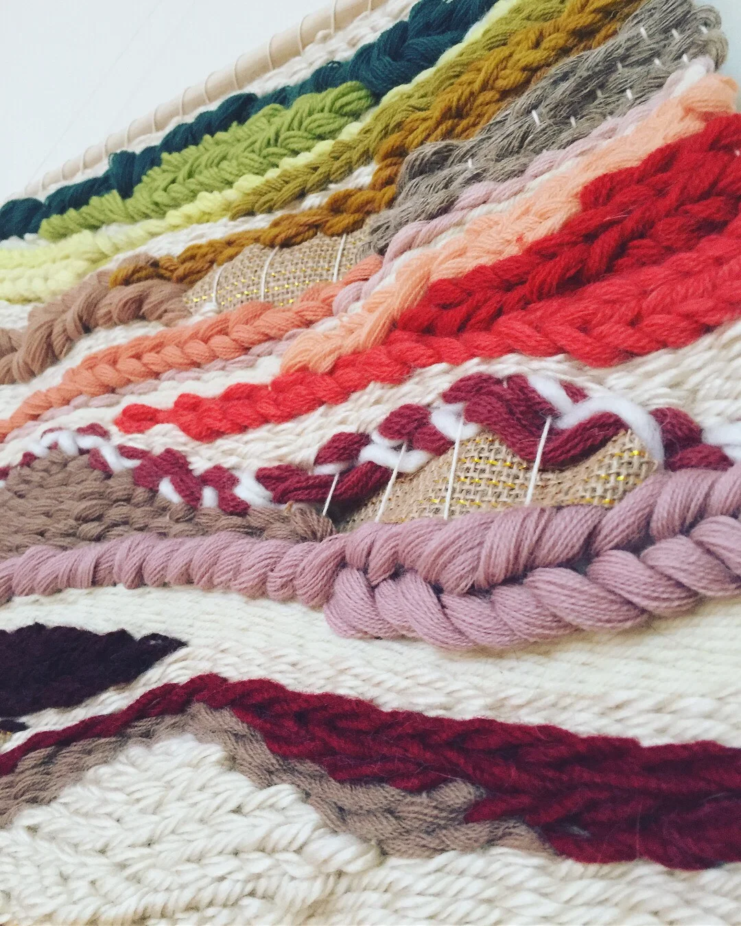 puffy wall hanging detail