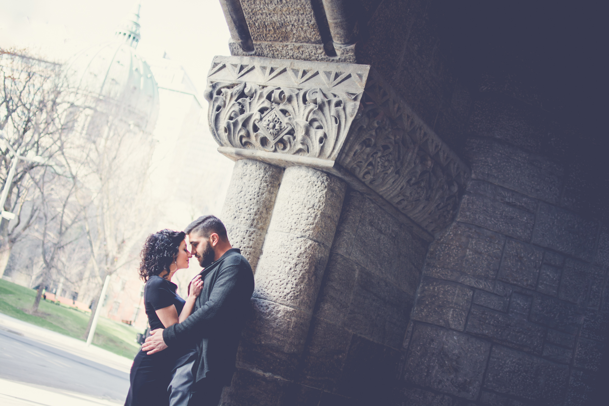 Engagement Photoshoot Windsor Station, Montréal