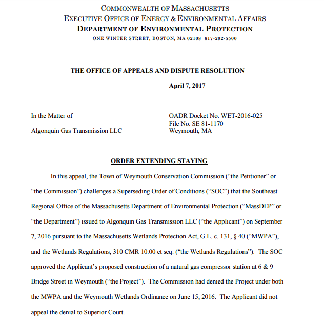 MassDEP Stay Extended!