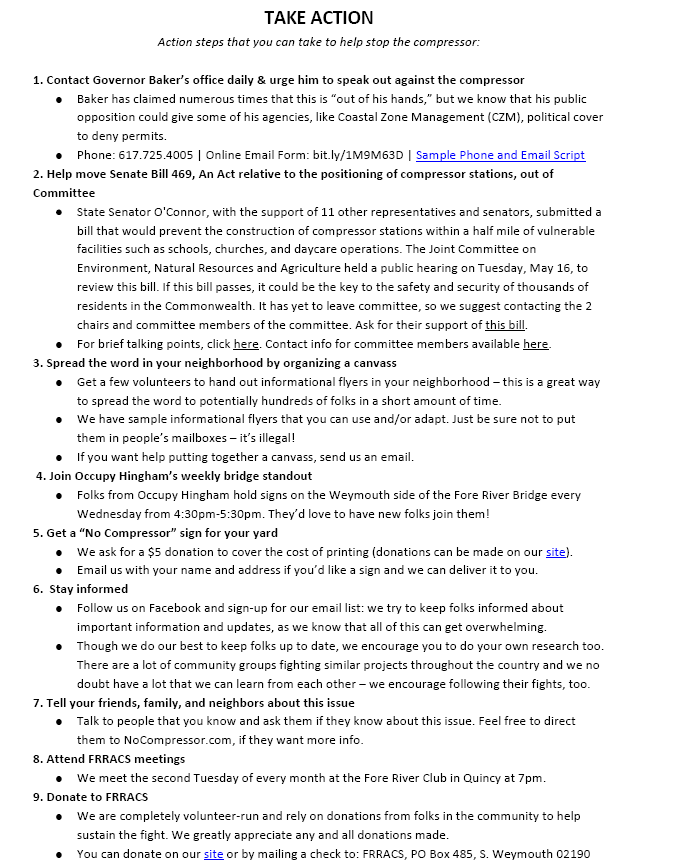 Ways that you can take action