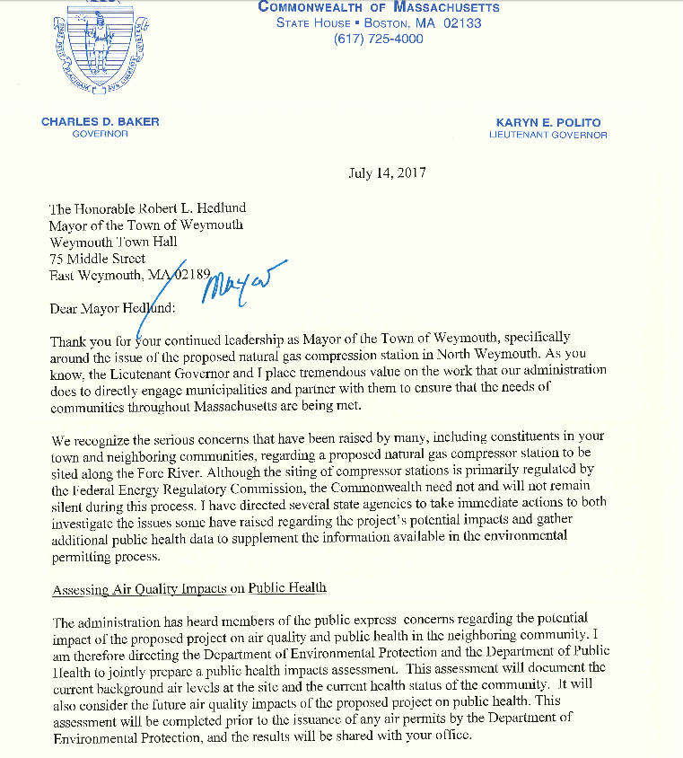 Governor Baker Breaks His Silence