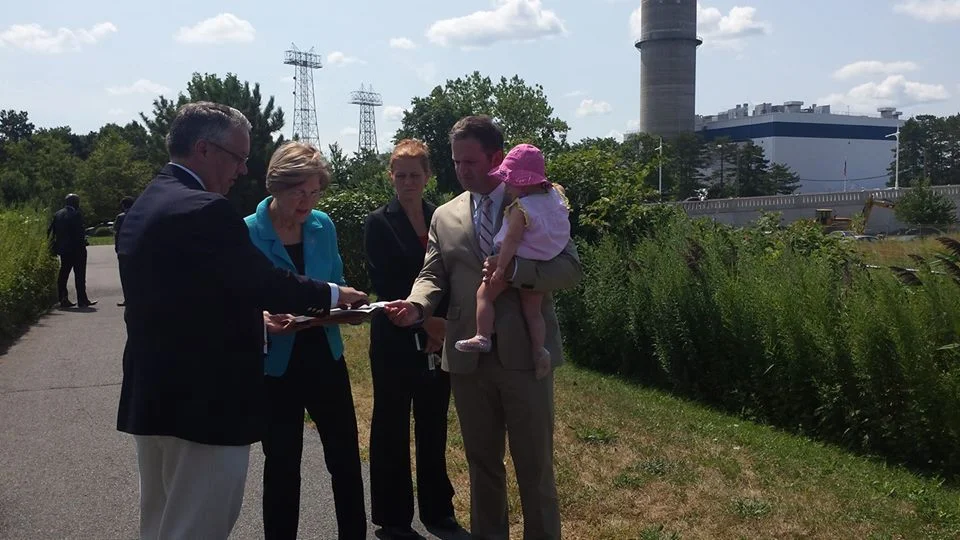 Senator Warren Visits the Proposed Site