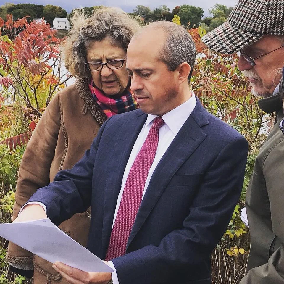 Gubernatorial Candidate, Jay Gonzalez, visits proposed site
