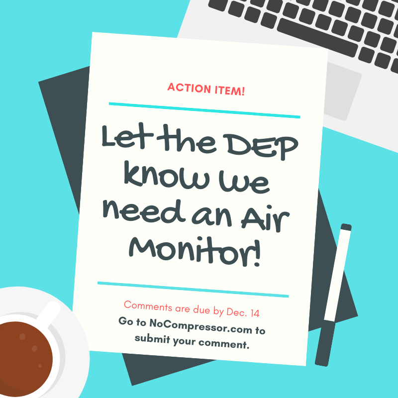 Action Item: Let the DEP know we need an air monitor