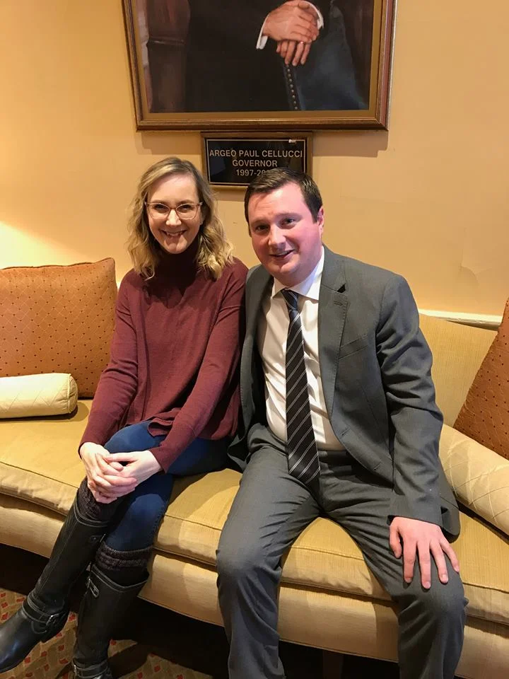 Sen. O'Connor joins Andrea's sit-in at the State House