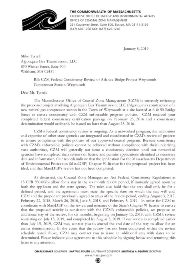 CZM extends stay through Aug. 2019